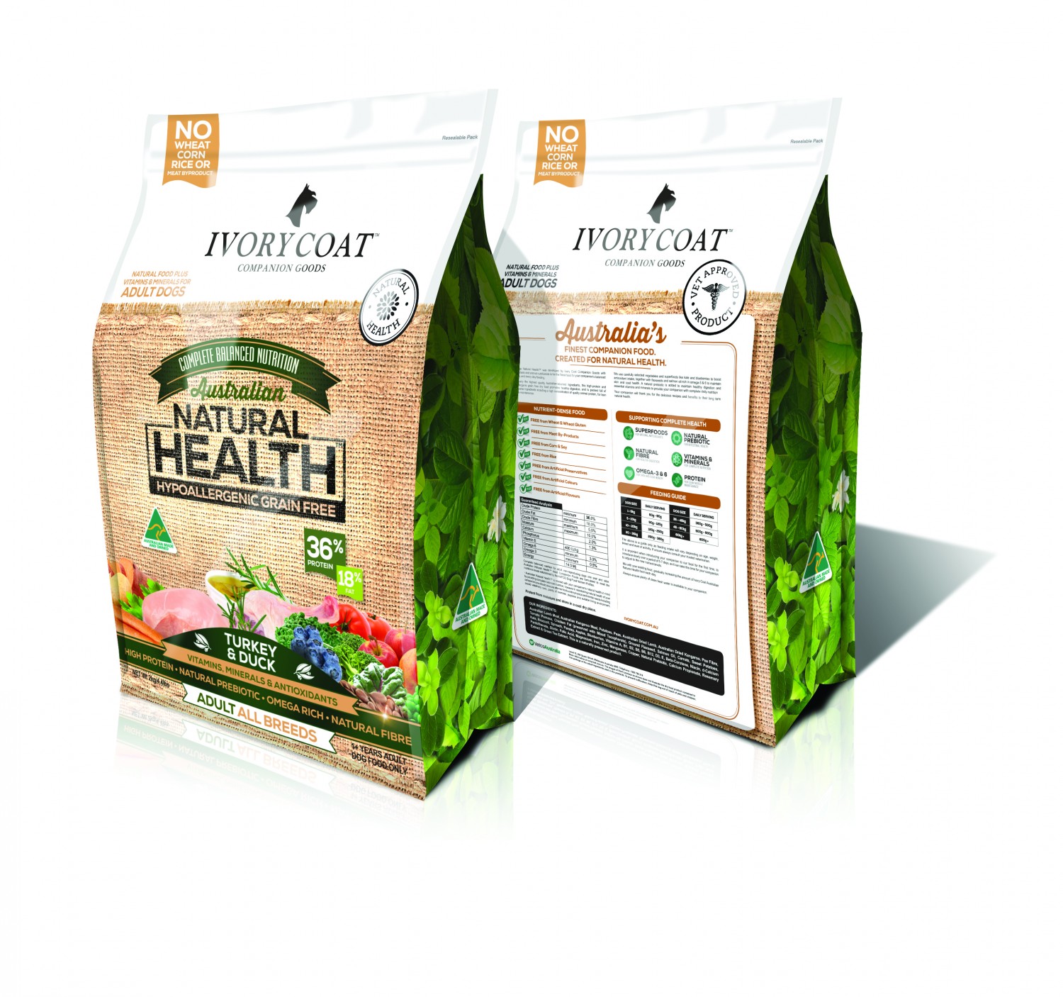 Ivory Coat Dog Food Vet Orange